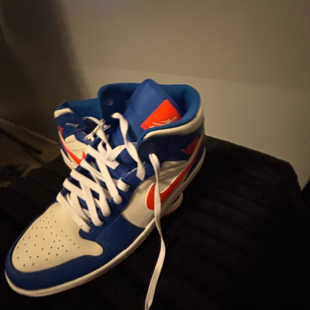 Nike High-Top Sneakers - Blue and White